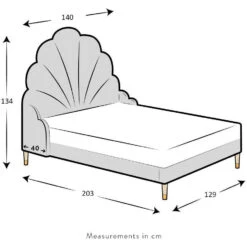 Cherry Tree Furniture ARIEL Pink Crushed Velvet Upholstered Kid's Princess Bed With Scalloped Headboard -Best Furniture Shop 51Jzm Rs8EL. AC SL1000 3a176e77 6725 46b5 8022 e3de87efeb12