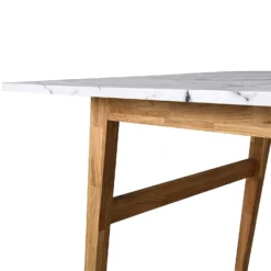 ASCONA White Marble Effect 6-Seater Dining Table With Solid Oak Legs -Best Furniture Shop 813opOaDc9L. SL1500