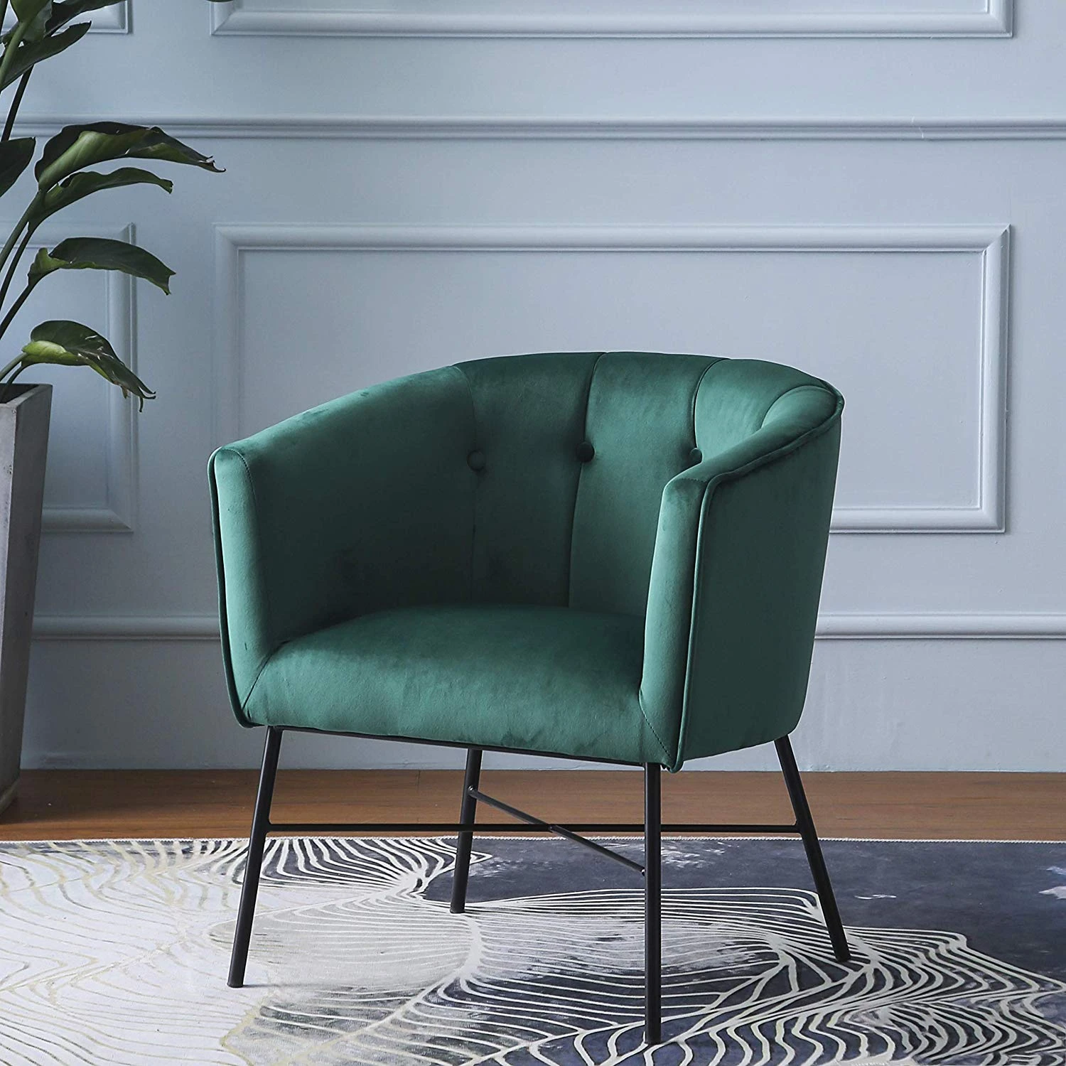 Aurelie Tub Chair In Emerald Green Velvet 1 Aurelie Tub Chair In Emerald Green Velvet