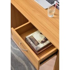 Cherry Tree Furniture MERV Computer Desk Home Office Desk With Drawer Beech Colour -Best Furniture Shop 81XKAPQibTL. AC SL1500