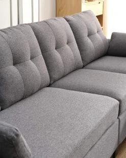 Brunswick Large 4-Seater Storage Chaise Sofa In Dark Grey -Best Furniture Shop 914p 2BnrZy7L. AC SL1500