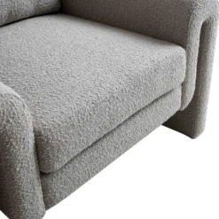 Hampstead Grey Boucle Curved Armchair -Best Furniture Shop ACH 2161 GREY BOUCLE detail3