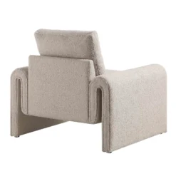 Hampstead Taupe Boucle Curved Armchair 17 Hampstead Taupe Boucle Curved Armchair -Best Furniture Shop ACH 2161 TAUPE BOUCLE WB4