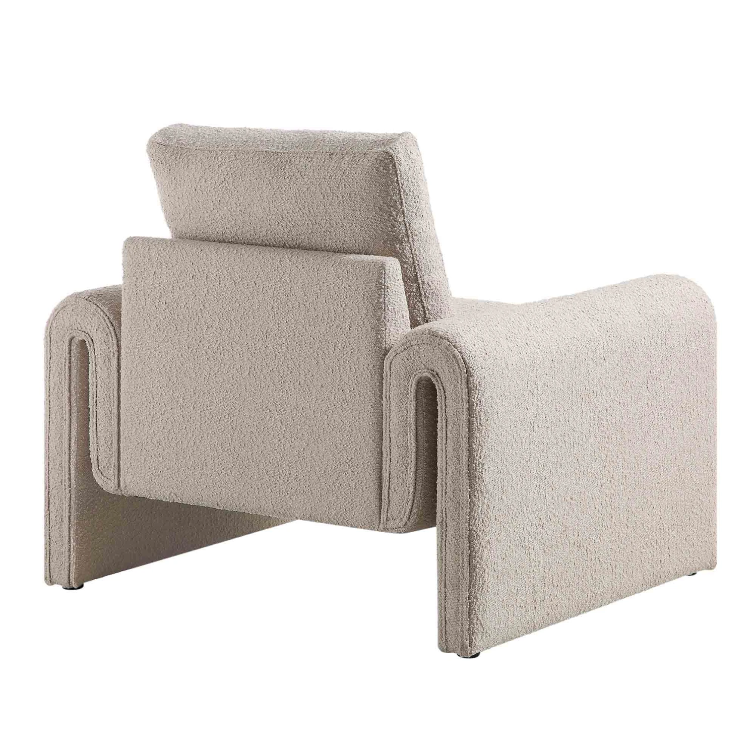 Hampstead Taupe Boucle Curved Armchair 7 Hampstead Taupe Boucle Curved Armchair - Image 7