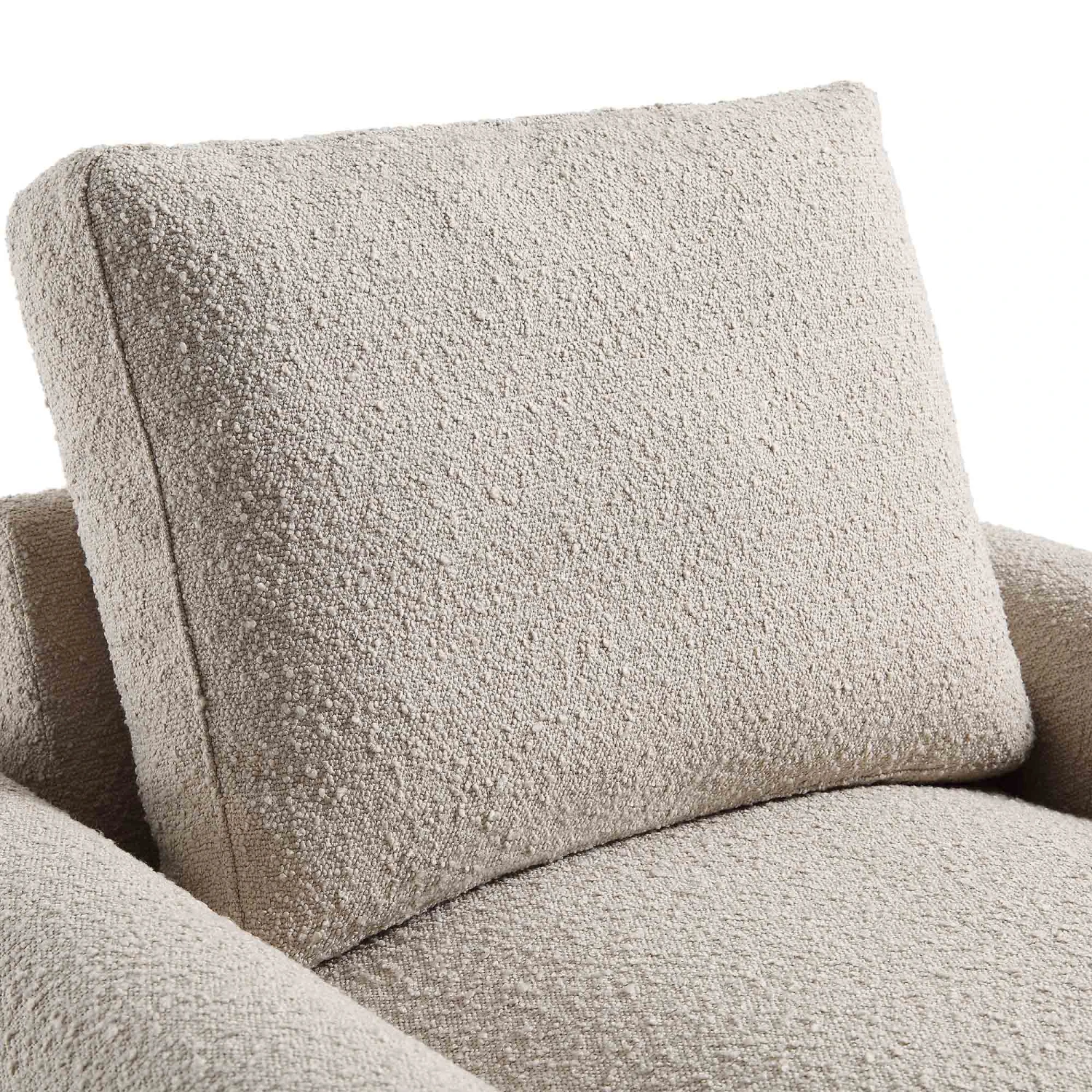 Hampstead Taupe Boucle Curved Armchair 8 Hampstead Taupe Boucle Curved Armchair - Image 8