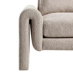Hampstead Taupe Boucle Curved Armchair 21 Hampstead Taupe Boucle Curved Armchair -Best Furniture Shop ACH 2161 TAUPE BOUCLE detail5