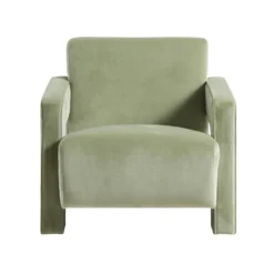 Brompton Sculptural Armchair, Lichen Velvet -Best Furniture Shop ACH 2173 LICHEN VEL WB1
