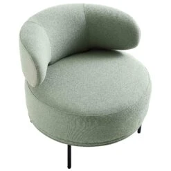 Penn Sage Green Boucle Wing Back Accent Chair -Best Furniture Shop ACH 750 GREEN BOUCLE WB6