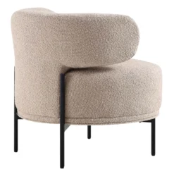 Penn Taupe Boucle Wing Back Accent Chair -Best Furniture Shop ACH 750 TAUPE BOUCLE WB5
