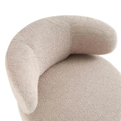 Penn Taupe Boucle Wing Back Accent Chair -Best Furniture Shop ACH 750 TAUPE BOUCLE detail1