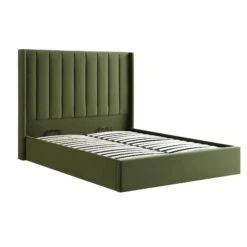 Wilton Moss Green Velvet Ottoman Storage Bed 22 Wilton Moss Green Velvet Ottoman Storage Bed -Best Furniture Shop AH 017 MOSS VEL WB2