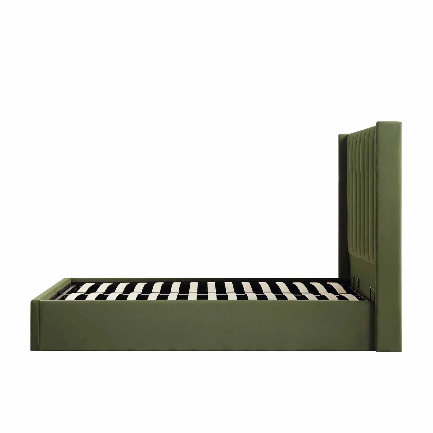 Wilton Moss Green Velvet Ottoman Storage Bed 11 Wilton Moss Green Velvet Ottoman Storage Bed - Image 11