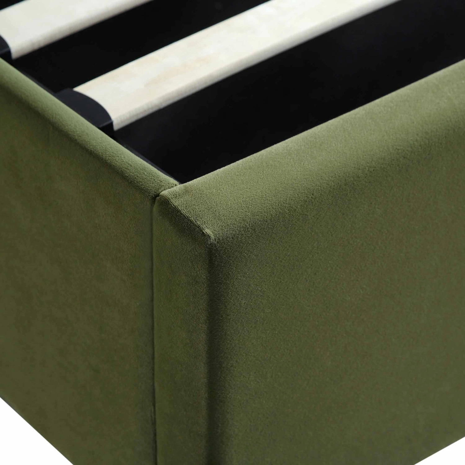 Wilton Moss Green Velvet Ottoman Storage Bed 15 Wilton Moss Green Velvet Ottoman Storage Bed - Image 15