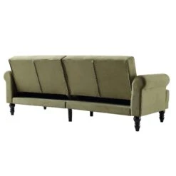 Hanney 3-Seater Chesterfield Sofabed In Moss Green Velvet -Best Furniture Shop AYSF 011 MOSSGREEN VEL WB8