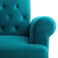 Hanney 3-Seater Chesterfield Sofabed In Teal Velvet -Best Furniture Shop AYSF 011 TEAL VEL detail3