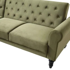 Hanney Chesterfield Chaise Sofabed In Moss Green Velvet 30 Hanney Chesterfield Chaise Sofabed In Moss Green Velvet -Best Furniture Shop AYSF 012 MOSSGREEN VEL detail1