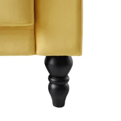 Hanney Chesterfield Chaise Sofabed In Mustard Yellow Velvet -Best Furniture Shop AYSF 012 MUSTARD VEL detail3