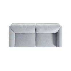 Noak 3-Seater Grey Woven Fabric Sofa With Chrome Legs -Best Furniture Shop AYSF 014 GREY WOVEN 3ST WB6