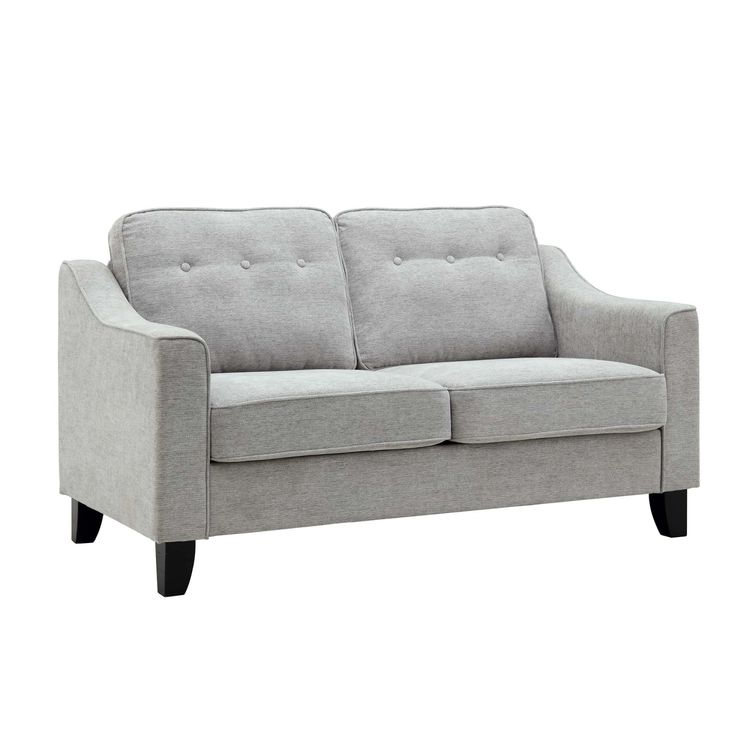 Harper 2-Seater Slope Arm Grey Woven Fabric Sofa 4 Harper 2-Seater Slope Arm Grey Woven Fabric Sofa - Image 4