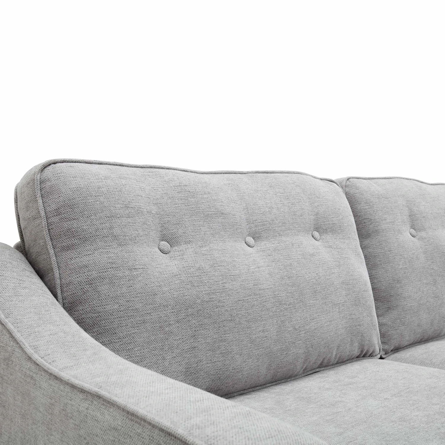 Harper 2-Seater Slope Arm Grey Woven Fabric Sofa 9 Harper 2-Seater Slope Arm Grey Woven Fabric Sofa - Image 9