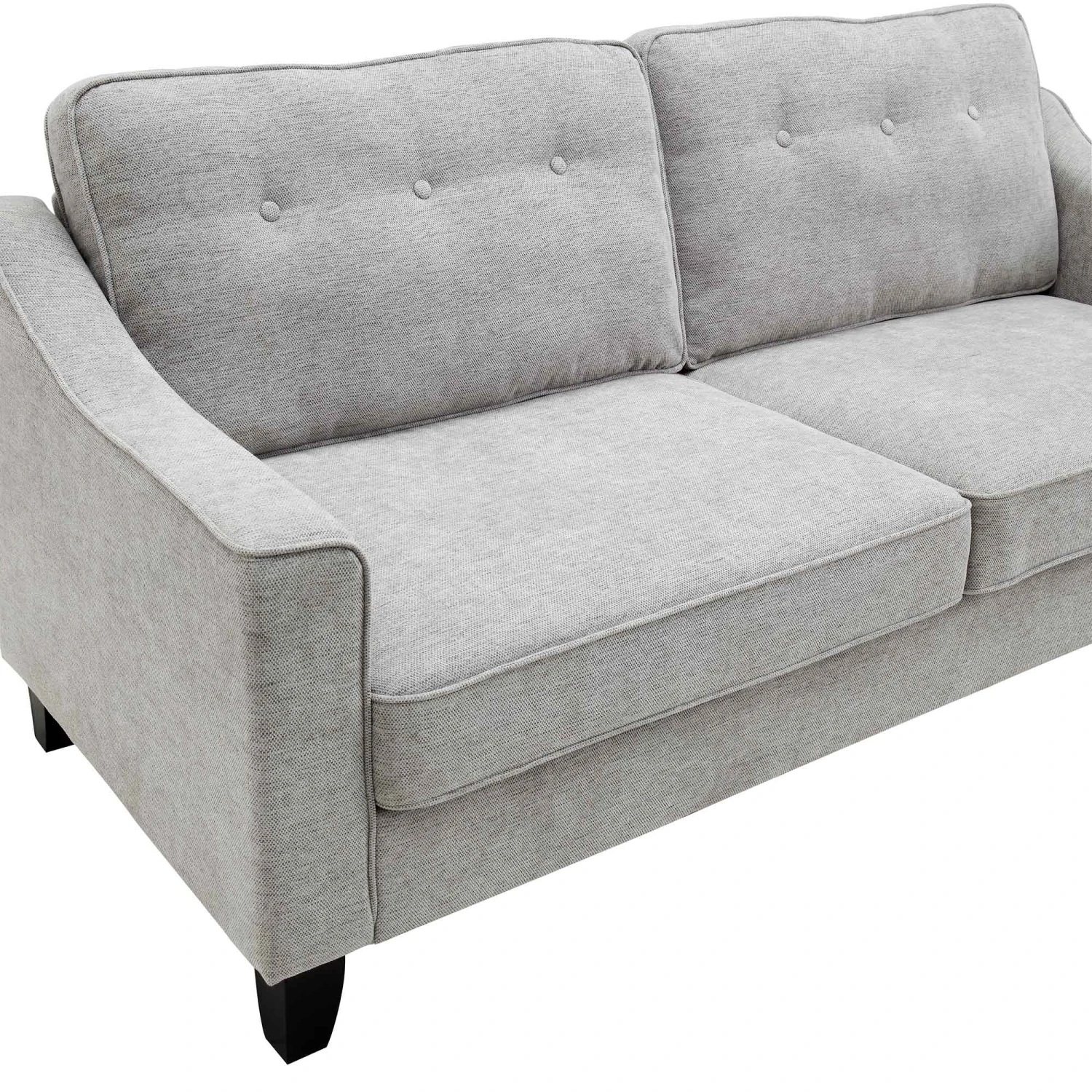Harper 2-Seater Slope Arm Grey Woven Fabric Sofa 8 Harper 2-Seater Slope Arm Grey Woven Fabric Sofa - Image 8