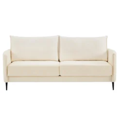 Bari Beige Woven Fabric Sofa 19 Bari Beige Woven Fabric Sofa -Best Furniture Shop AYSF 08 BEIGEFAB 3ST 1