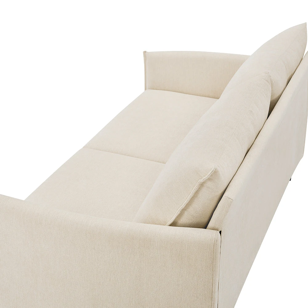 Bari Beige Woven Fabric Sofa 13 Bari Beige Woven Fabric Sofa - Image 13