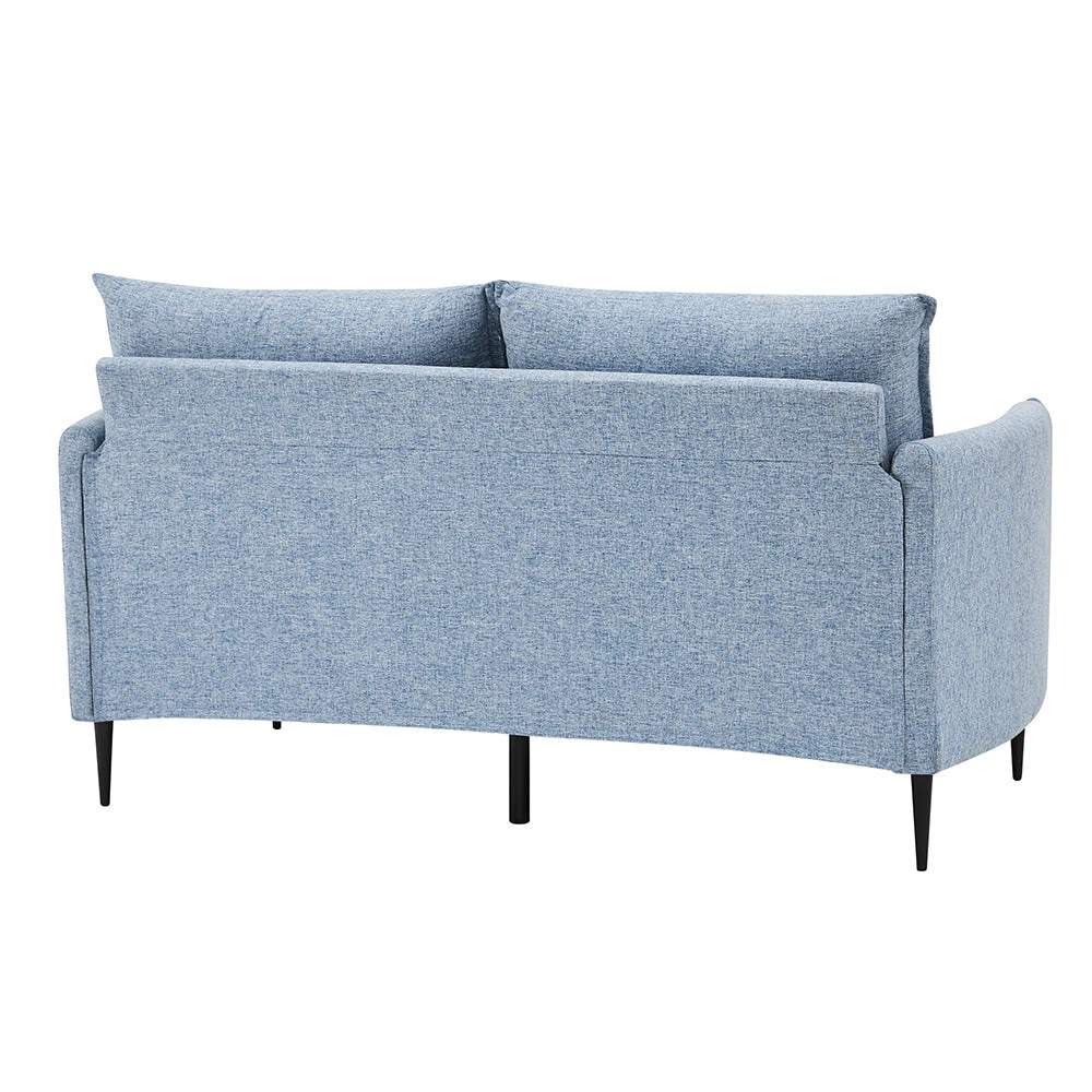 Bari Flax Blue Fabric Sofa 9 Bari Flax Blue Fabric Sofa - Image 9