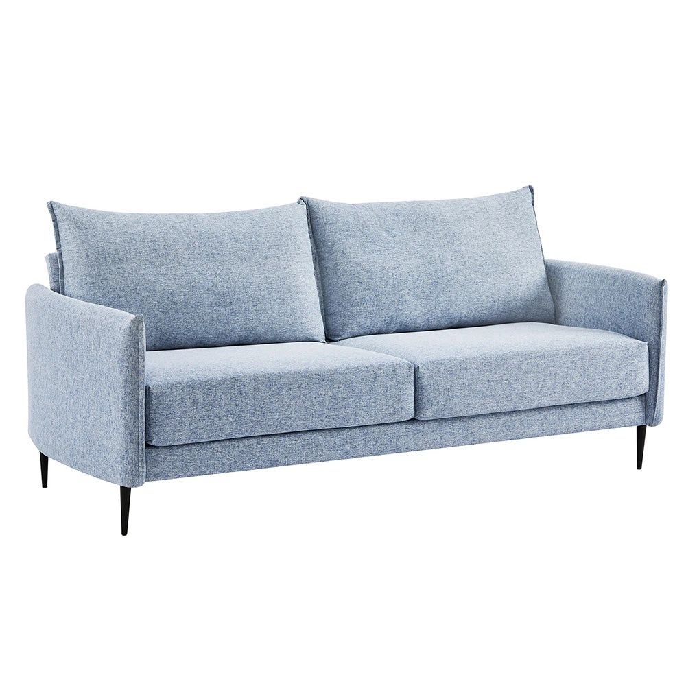 Bari Flax Blue Fabric Sofa 5 Bari Flax Blue Fabric Sofa - Image 5