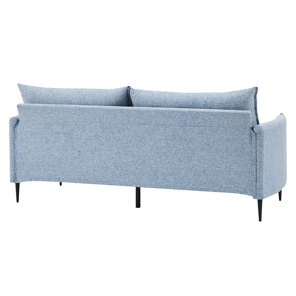 Bari Flax Blue Fabric Sofa 6 Bari Flax Blue Fabric Sofa - Image 6