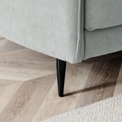 Bari Light Grey Brushed Fabric Sofa -Best Furniture Shop AYSF 08 LGREYFAB detail3