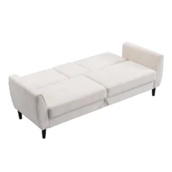 Latimer Beige Woven Fabric 3-Seater Storage Sofa Bed -Best Furniture Shop AYSF 09 BEIGEWOVEN 3ST WB5