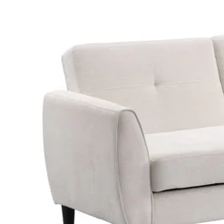 Latimer Beige Woven Fabric 3-Seater Storage Sofa Bed -Best Furniture Shop AYSF 09 BEIGEWOVEN 3ST detail1