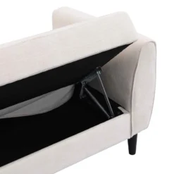 Latimer Beige Woven Fabric 3-Seater Storage Sofa Bed -Best Furniture Shop AYSF 09 BEIGEWOVEN 3ST detail4