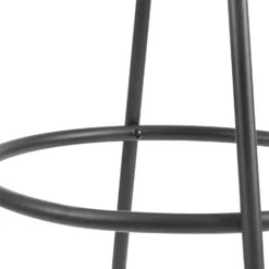 Barton Set Of 2 Grey Velvet Upholstered Bar Stools With Contrast Piping -Best Furniture Shop BCH 2129 GREY VEL 2P detail2