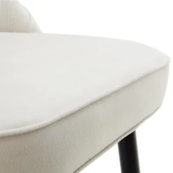 Miyae Set Of 2 Pleated Champagne Beige Velvet Upholstered Counter Stools -Best Furniture Shop BCH 2148 CHAMP VEL 2P detail4