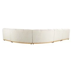 Granvia Ecru Boucle Modular Sofa, 5-Seater Grand L-Shaped Sofa -Best Furniture Shop BOSF 9381 BEIGE BOU 5ST CORNER WB5