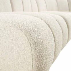 Granvia Ecru Boucle Modular Sofa, 5-Seater Grand L-Shaped Sofa -Best Furniture Shop BOSF 9381 BEIGE BOU 5ST CORNER detail1
