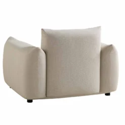 Gianni Armchair, Beige Woven Fabric -Best Furniture Shop BOSF 9678 BEIGE WOV 1ST scene4