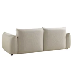 Gianni Three Seater Sofa, Beige Woven Fabric -Best Furniture Shop BOSF 9678 BEIGE WOV 3ST WB5