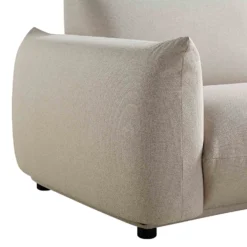 Gianni Three Seater Sofa, Beige Woven Fabric -Best Furniture Shop BOSF 9678 BEIGE WOV 3ST detail2