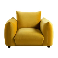 Gianni Armchair, Goldenrod Velvet -Best Furniture Shop BOSF 9678 GOLD VEL 1ST WB1