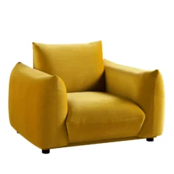 Gianni Armchair, Goldenrod Velvet -Best Furniture Shop BOSF 9678 GOLD VEL 1ST WB2