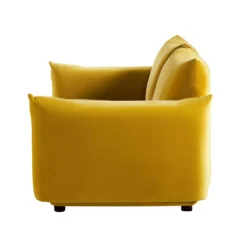 Gianni Two Seater Sofa, Goldenrod Velvet 24 Gianni Two Seater Sofa, Goldenrod Velvet -Best Furniture Shop BOSF 9678 GOLD VEL 2ST WB5
