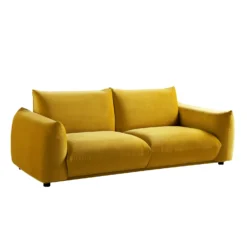 Gianni Three Seater Sofa, Goldenrod Velvet -Best Furniture Shop BOSF 9678 GOLD VEL 3ST WB2