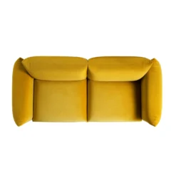 Gianni Three Seater Sofa, Goldenrod Velvet -Best Furniture Shop BOSF 9678 GOLD VEL 3ST WB3