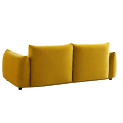 Gianni Three Seater Sofa, Goldenrod Velvet -Best Furniture Shop BOSF 9678 GOLD VEL 3ST WB6