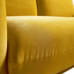 Gianni Three Seater Sofa, Goldenrod Velvet -Best Furniture Shop BOSF 9678 GOLD VEL 3ST detail3