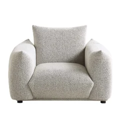 Gianni Armchair, Mist Grey Boucle -Best Furniture Shop BOSF 9678 GREY BOU 1ST WB1