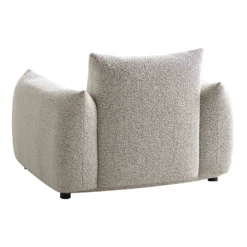 Gianni Armchair, Mist Grey Boucle -Best Furniture Shop BOSF 9678 GREY BOU 1ST WB6